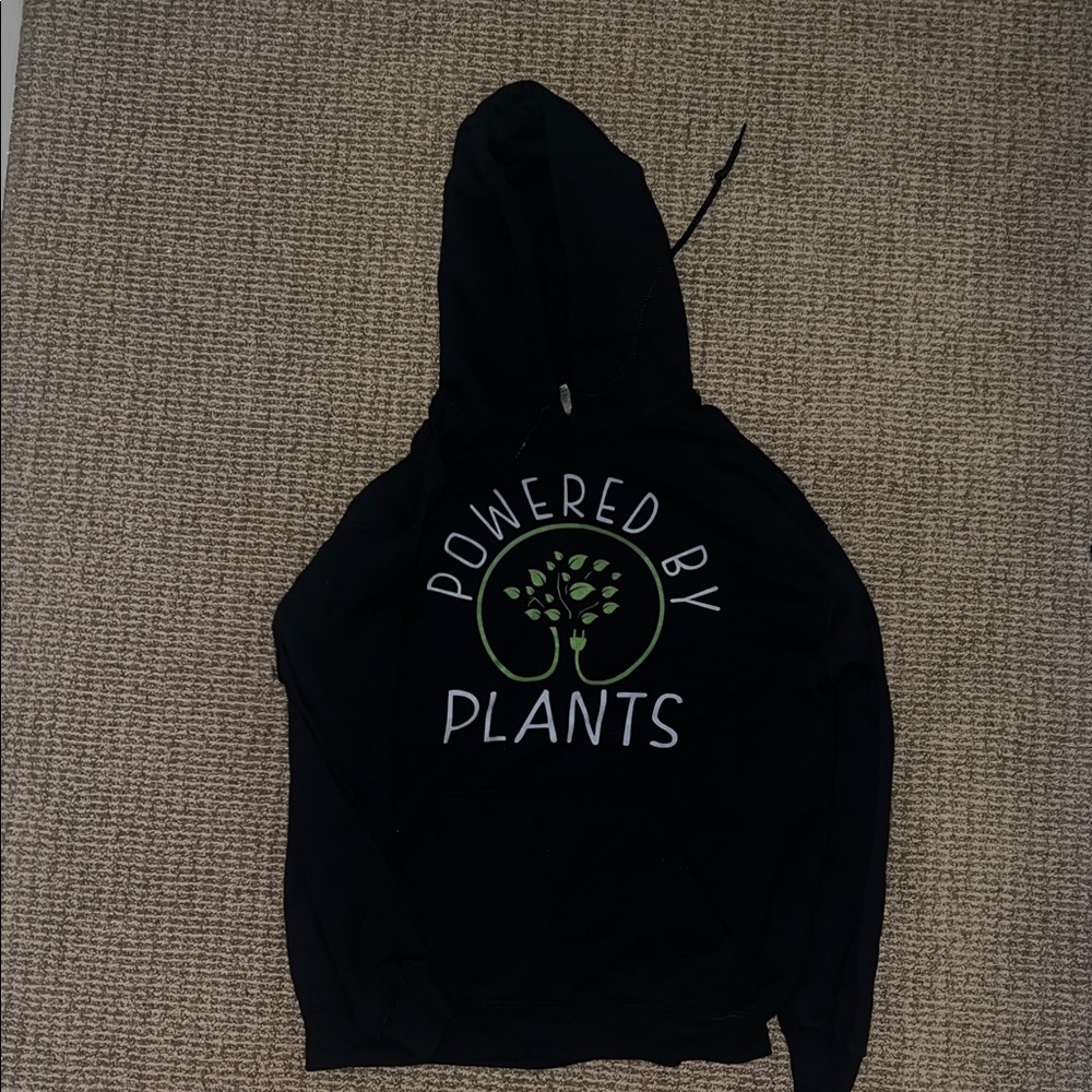 Powered by plants vegan hoodie